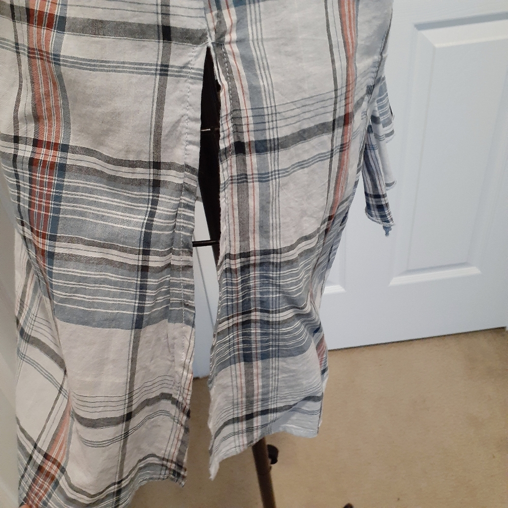 Plaid Buttoned Down Tunic - image 5